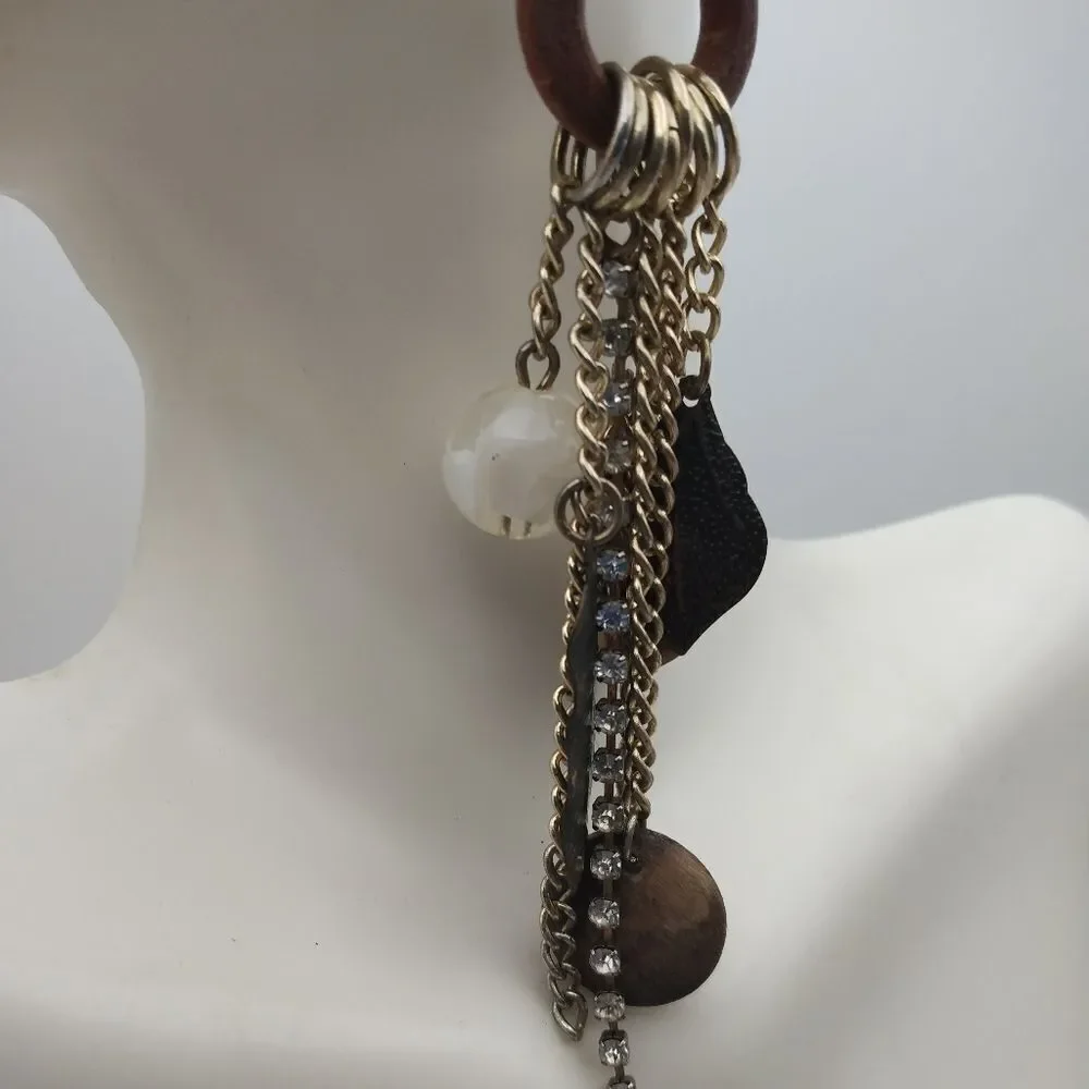 Unique Gypsy dangle chain tassel dangle earrings‎